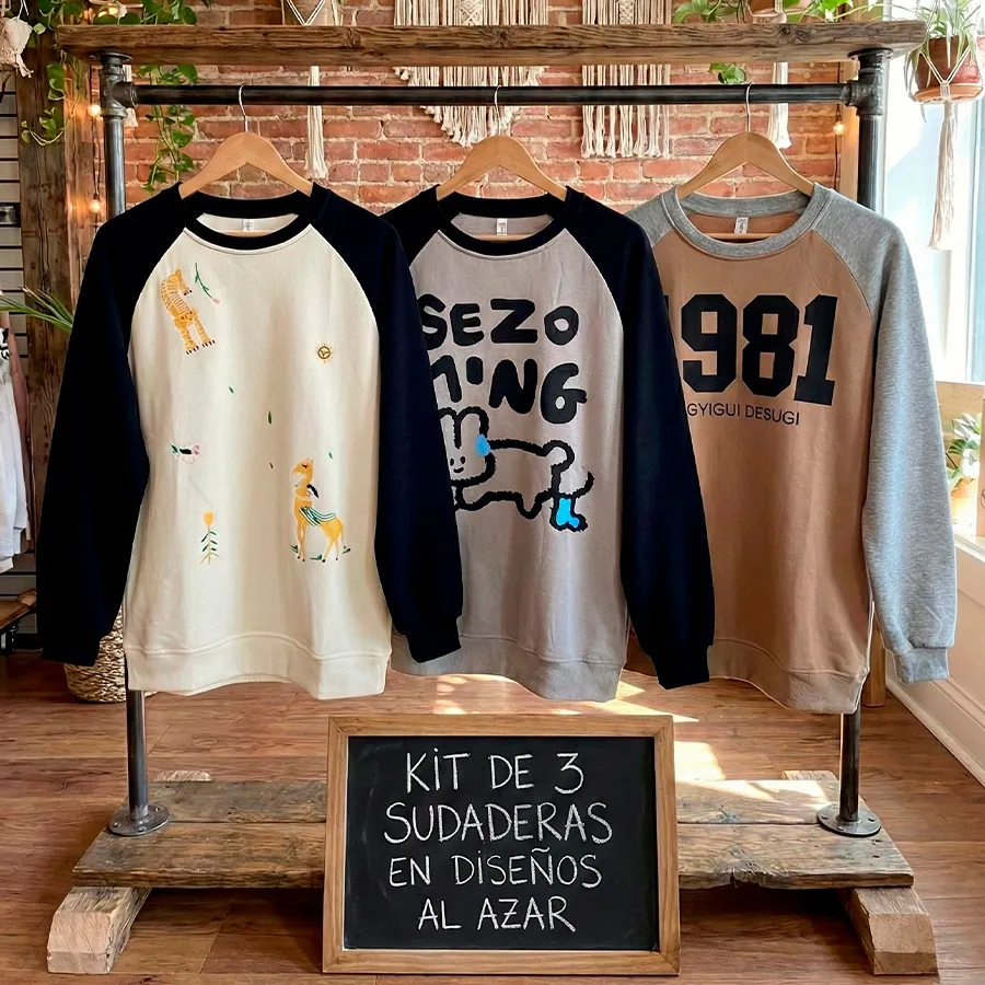 0755 KIT DE 3 SUDADERAS 8573